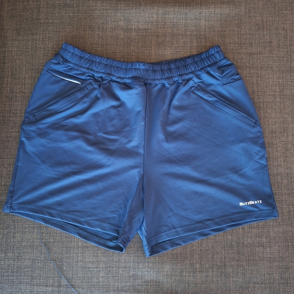 BlitzBeatz Mid-Length Navy Blue Shorts - Picture 2 of 10